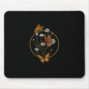Tapis De Souris Cottagecore Goblincore Fairycore Graphique Fleur B