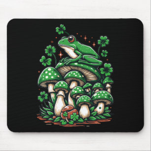 Tapis De Souris Cottagecore Grenouille esthétique Sous Champignons