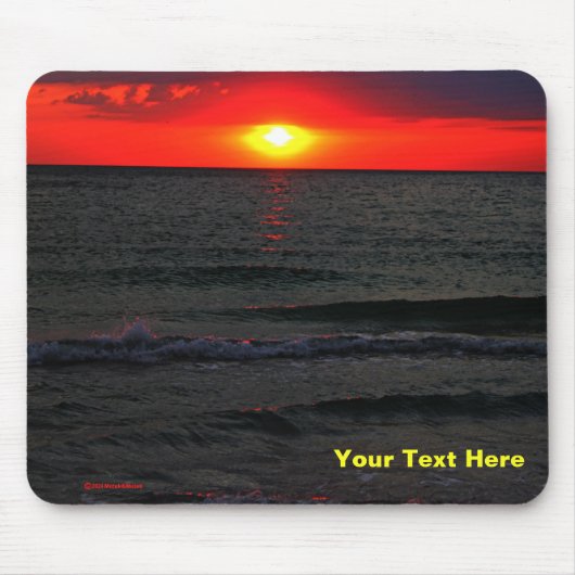 Tapis De Souris Couché de soleil de Floride (Devant)