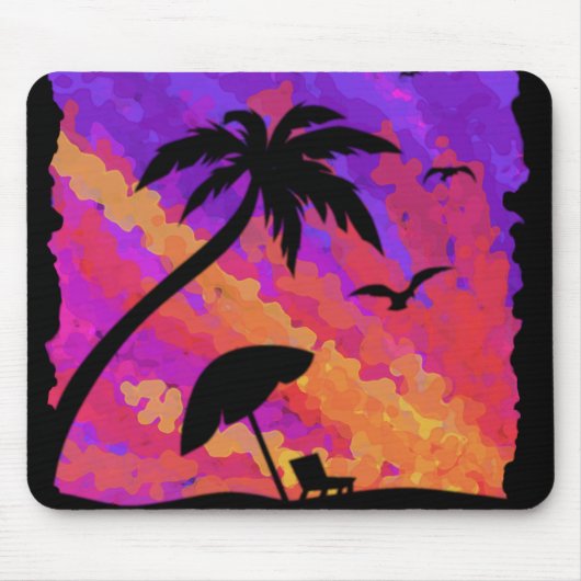 Tapis De Souris coucher de soleil (Devant)