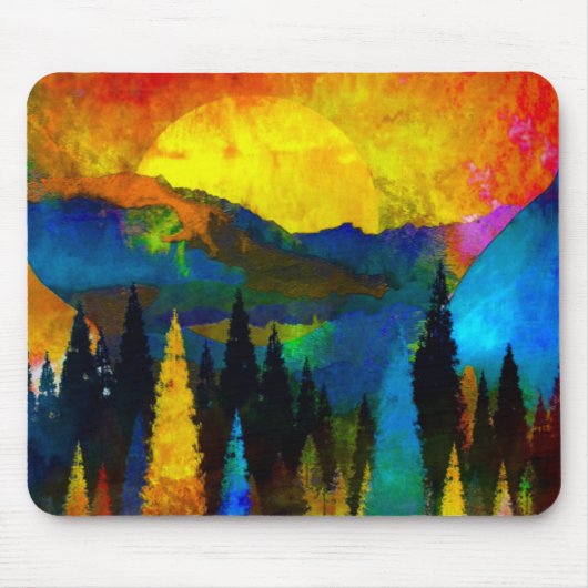 Tapis De Souris Coucher de soleil (Devant)