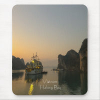 Coucher de soleil à Halong Bay Vietnam Coque-Mate