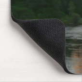 Tapis De Souris Coucher de soleil à moitié dôme dans le parc natio (Coin)