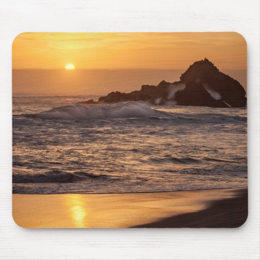 Tapis De Souris Coucher de soleil à Pfeiffer Beach (Devant)