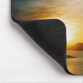 Tapis De Souris coucher de soleil à Santorin, Grèce (Coin)