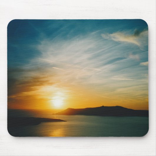 Tapis De Souris coucher de soleil à Santorin, Grèce (Devant)