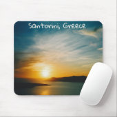 Tapis De Souris coucher de soleil à Santorin, Grèce (Avec souris)