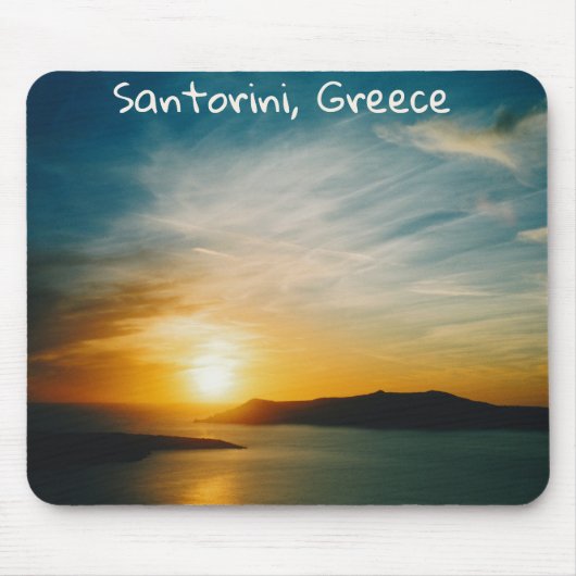 Tapis De Souris coucher de soleil à Santorin, Grèce (Devant)