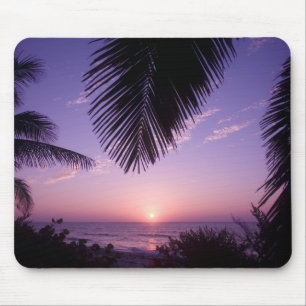 Tapis De Souris Coucher de soleil à West End, Cayman Brac, Îles Ca