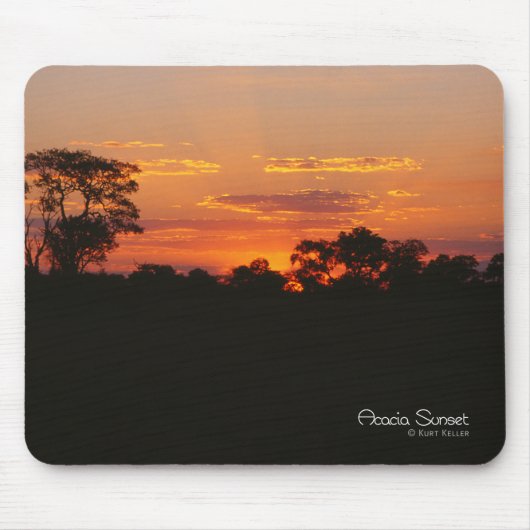 Tapis De Souris Coucher de soleil Acacia (Devant)