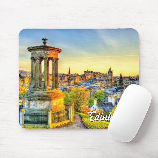 Tapis De Souris Coucher de soleil animé sur Edimbourg, Écosse (Avec souris)