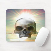 Tapis De Souris Coucher de soleil crâne (Avec souris)