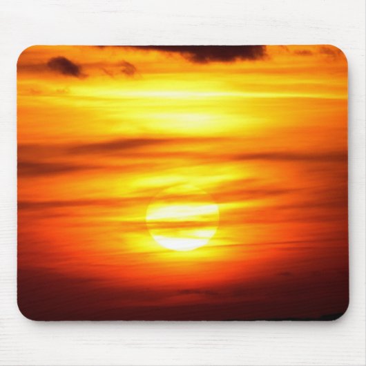 Tapis De Souris coucher de soleil d'automne (Devant)