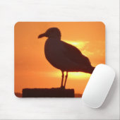 Tapis De Souris Coucher de soleil de Seagull (Avec souris)