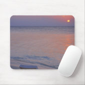 Tapis De Souris Coucher de soleil et mer (Avec souris)