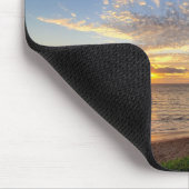 Tapis De Souris Coucher de soleil et palmiers de Maui (Coin)