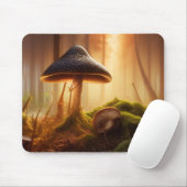 Tapis De Souris Coucher de soleil forestier (Avec souris)