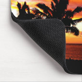 Tapis De Souris Coucher de soleil hawaïen (Coin)