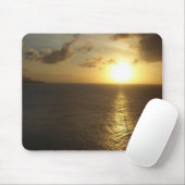 Tapis De Souris Coucher de soleil hawaïen (Avec souris)