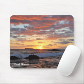 Tapis De Souris Coucher de soleil magnifique sur la plage de Maui (Avec souris)