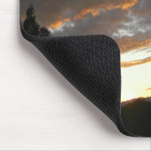 Tapis De Souris Coucher de soleil nuageux doré...... (Coin)