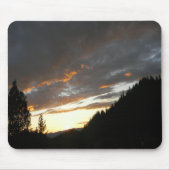 Tapis De Souris Coucher de soleil nuageux doré...... (Devant)
