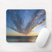 Tapis De Souris Coucher de soleil nuageux Mousepad (Avec souris)