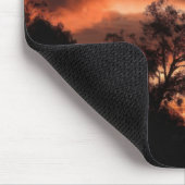 Tapis De Souris Coucher de soleil orange (Coin)