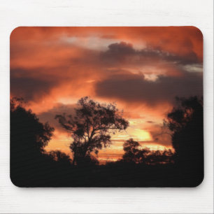 Tapis De Souris Coucher de soleil orange