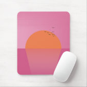 Tapis De Souris Coucher de soleil rétro (Avec souris)