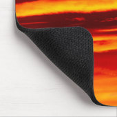 Tapis De Souris Coucher de soleil rouge (Coin)