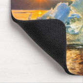 Tapis De Souris Coucher de soleil sur glace (Coin)
