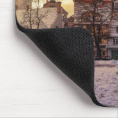Tapis De Souris Coucher de soleil sur la rue à Riga (Coin)
