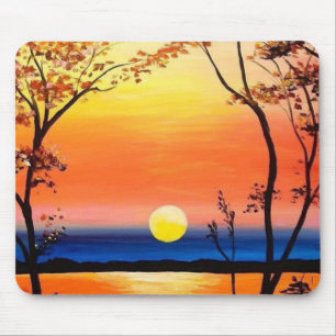 Tapis De Souris Coucher de soleil sur le Water Fine Art