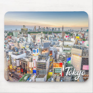 Tapis De Souris Coucher de soleil sur Tokyo, Japon