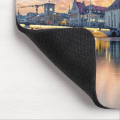 Tapis De Souris Coucher de soleil sur Zurich, Suisse (Coin)