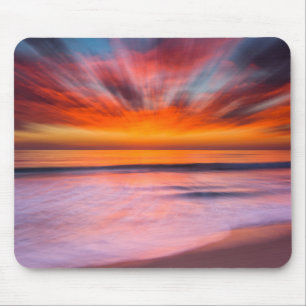 Tapis De Souris Coucher de soleil Tamarack Beach   Carlsbad, CA