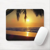Tapis De Souris Coucher de soleil tropical (Avec souris)