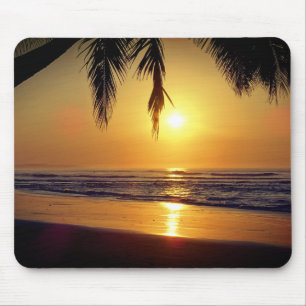 Tapis De Souris Coucher de soleil tropical