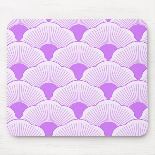 Tapis De Souris Coucher de soleil, violet tonique, texture béton (Devant)