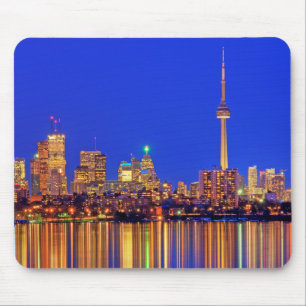 Tapis De Souris Coucher de ville de Toronto la nuit