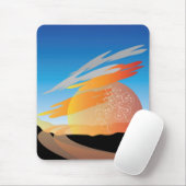 Tapis De Souris coucher du soleil (Avec souris)