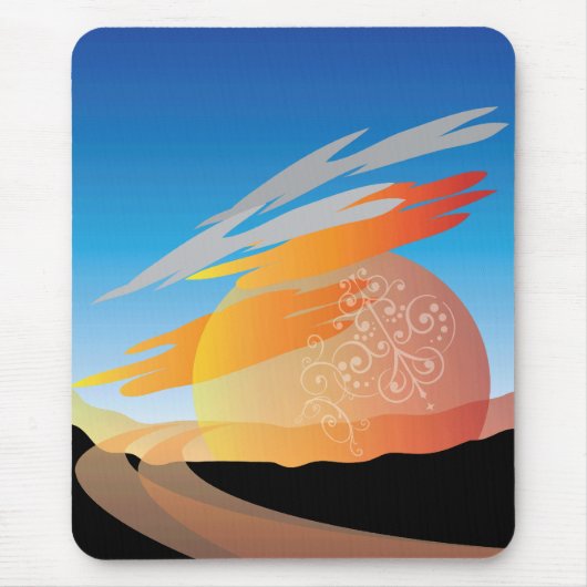Tapis De Souris coucher du soleil (Devant)