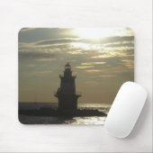 Tapis De Souris Coucher du soleil 3 de phare de point de l'Orient (Avec souris)
