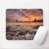 Tapis De Souris Coucher du soleil à Barcelone (Avec souris)
