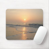 Tapis De Souris Coucher du soleil à la plage (Avec souris)