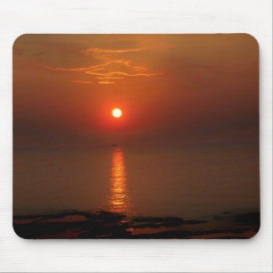 Tapis De Souris Coucher du soleil au-dessus de l'océan