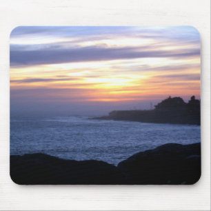 Tapis De Souris Coucher du soleil au-dessus de Santa Cruz