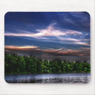 Tapis De Souris Coucher du soleil au lac Mousepad