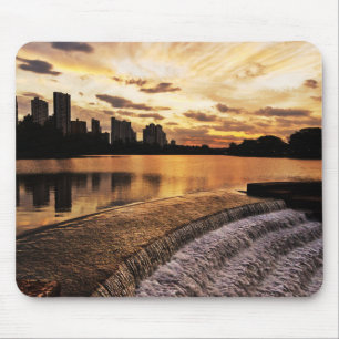 Tapis De Souris Coucher du soleil dans la ville Londrina